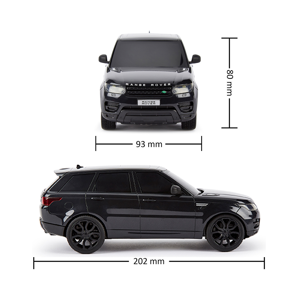 Автомобиль KS Drive на р/у Land Rover Range Rover Sport 1:24, 2.4Ghz черный (124GRRB) - фото 6
