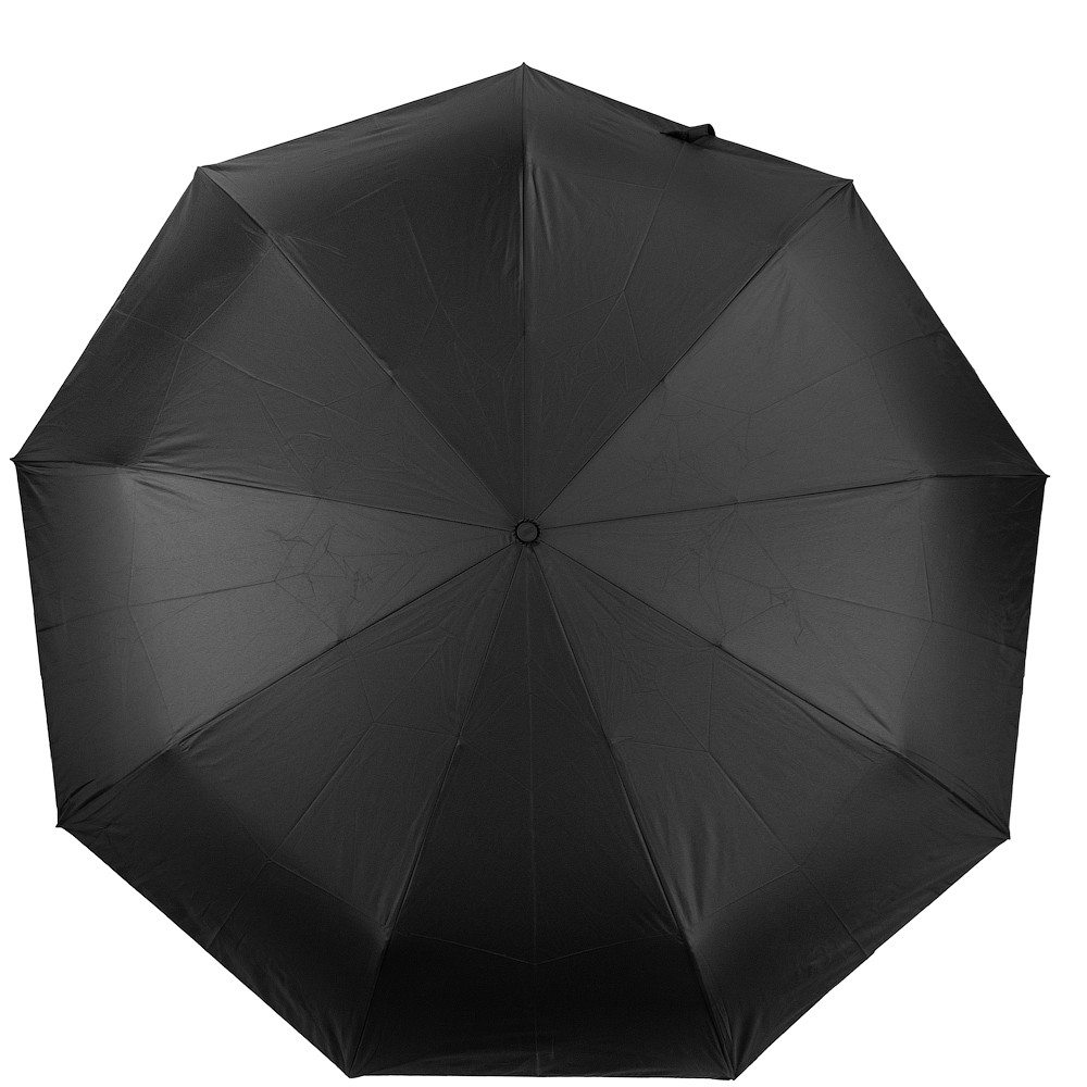 Мужской складной зонтик полный автомат Lamberti 120 см черный - фото 2