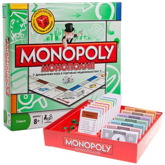 Монополия(Monopoly), настольная игра на русском языке Joy Toy 6123 - фото 1