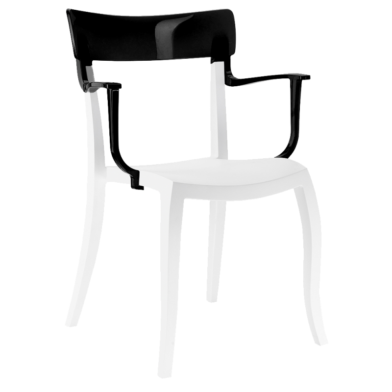 Крісло Papatya Hera-K, білий з чорним (4820150080297) - фото 1