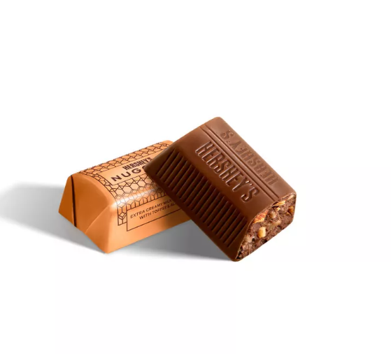 Цукерки шоколадні Hershey's Nuggets Extra Creamy Milk Chocolate, Toffee and Almonds 289 г - фото 3