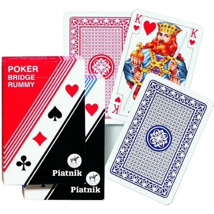 Гральні карти Piatnik Покер-бридж, одна колода, 55 карт (PT-119712) - фото 1