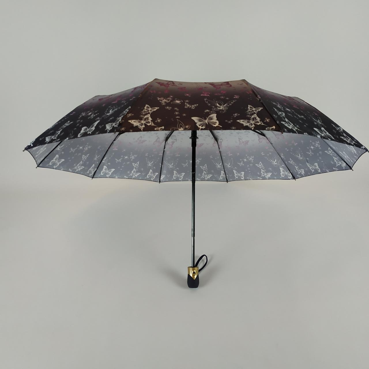 Женский складной зонтик полуавтомат S&L 102 см фиолетовый - фото 3
