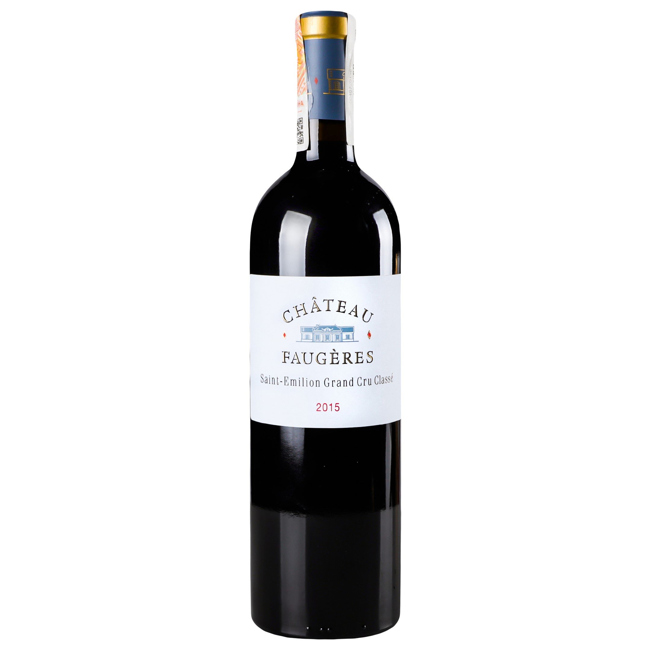 Вино Chateau Faugeres Saint-Emilion Grand Cru 2015 AOC, 14,5%, 0,75 л (839510) - фото 1