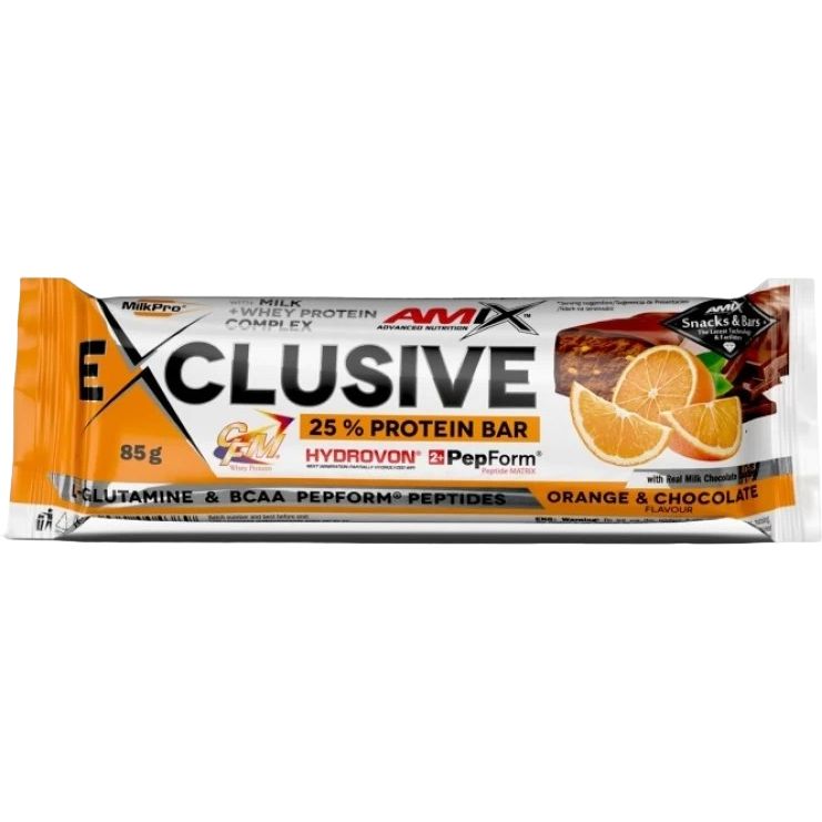 Батончик Amix Exclusive Protein Bar апельсиново-шоколадный 85 г - фото 1
