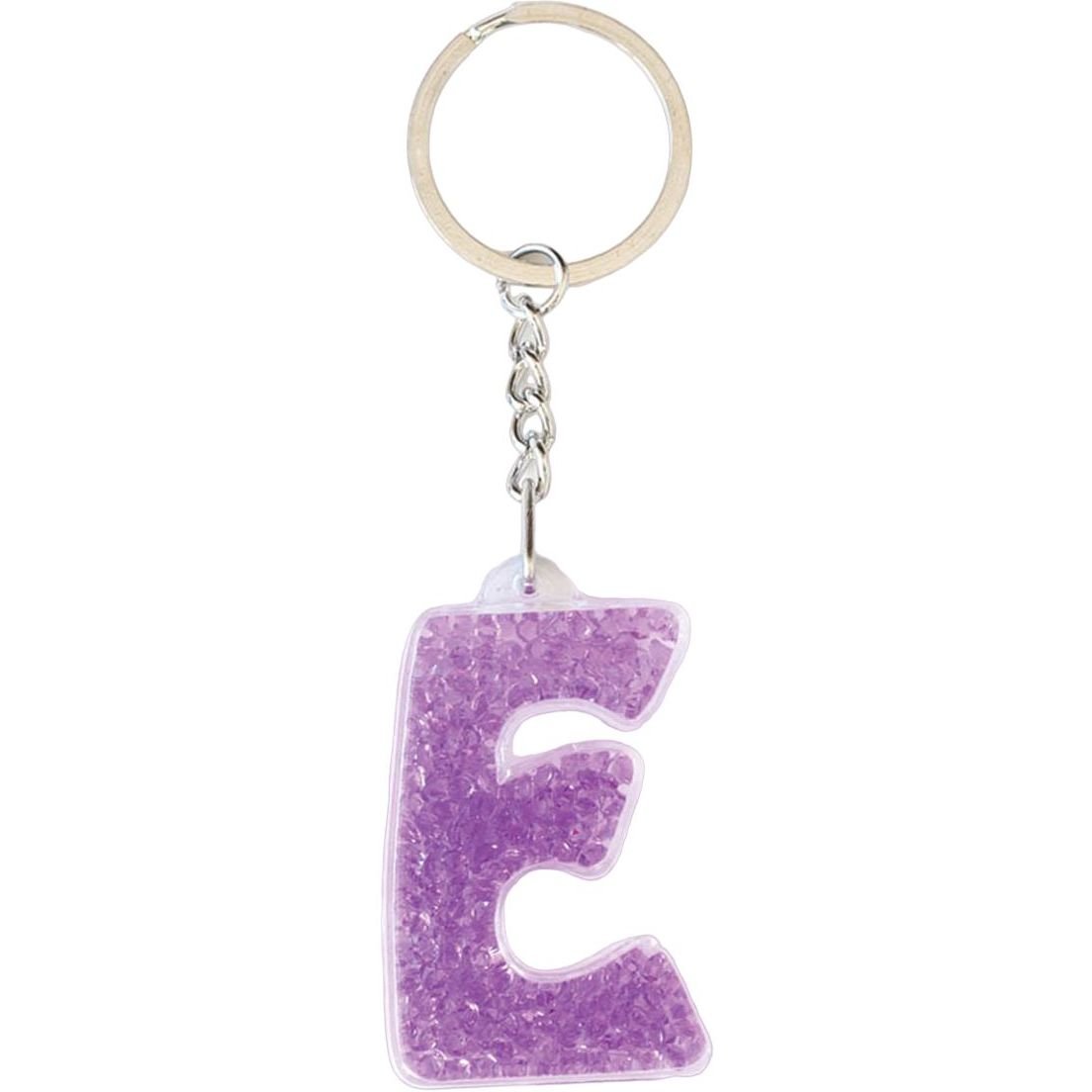 Брелок Yes буква Е, 5 см, фіолетовий (554259) - фото 1