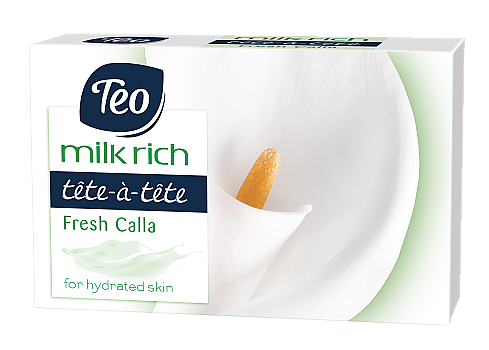 Мыло твердое Teo Milk Rich Tete-a-Tete Fresh Calla, зеленый, 100 г (58085) - фото 1