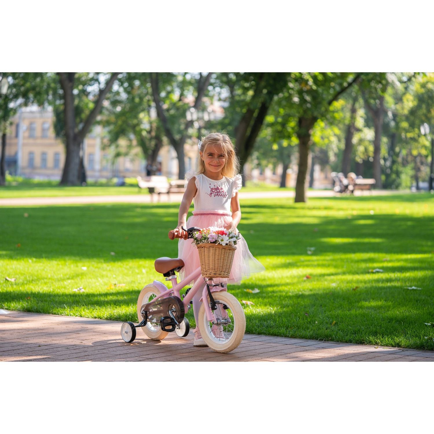 Детский велосипед Miqilong RM 12", розовый (ATW-RM12-PINK) - фото 12