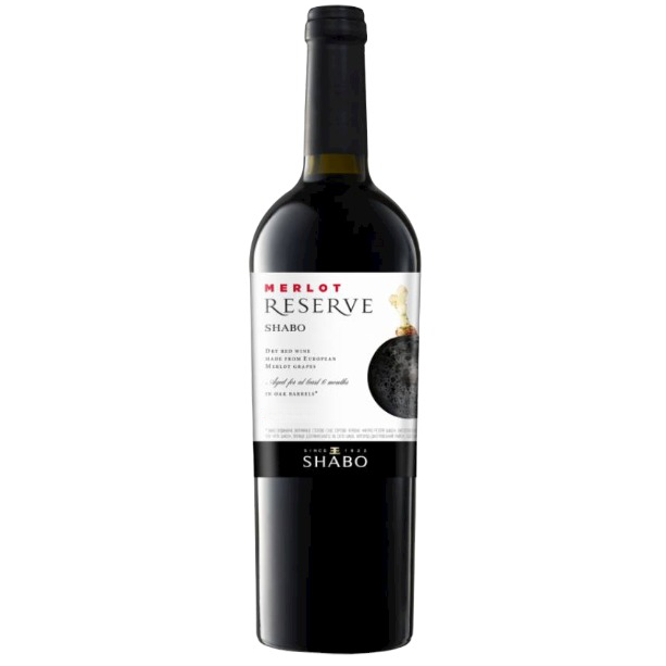 Вино Shabo Reserve Мерло, красное, сухое, 13,8%, 0,75 л - фото 1