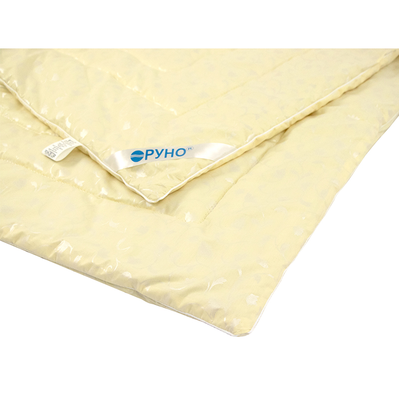 Одеяло шерстяное Руно Нежность, двуспальное, тик, 205х172 см, молочное (316.29ШНУ_Молочний вензель) - фото 2