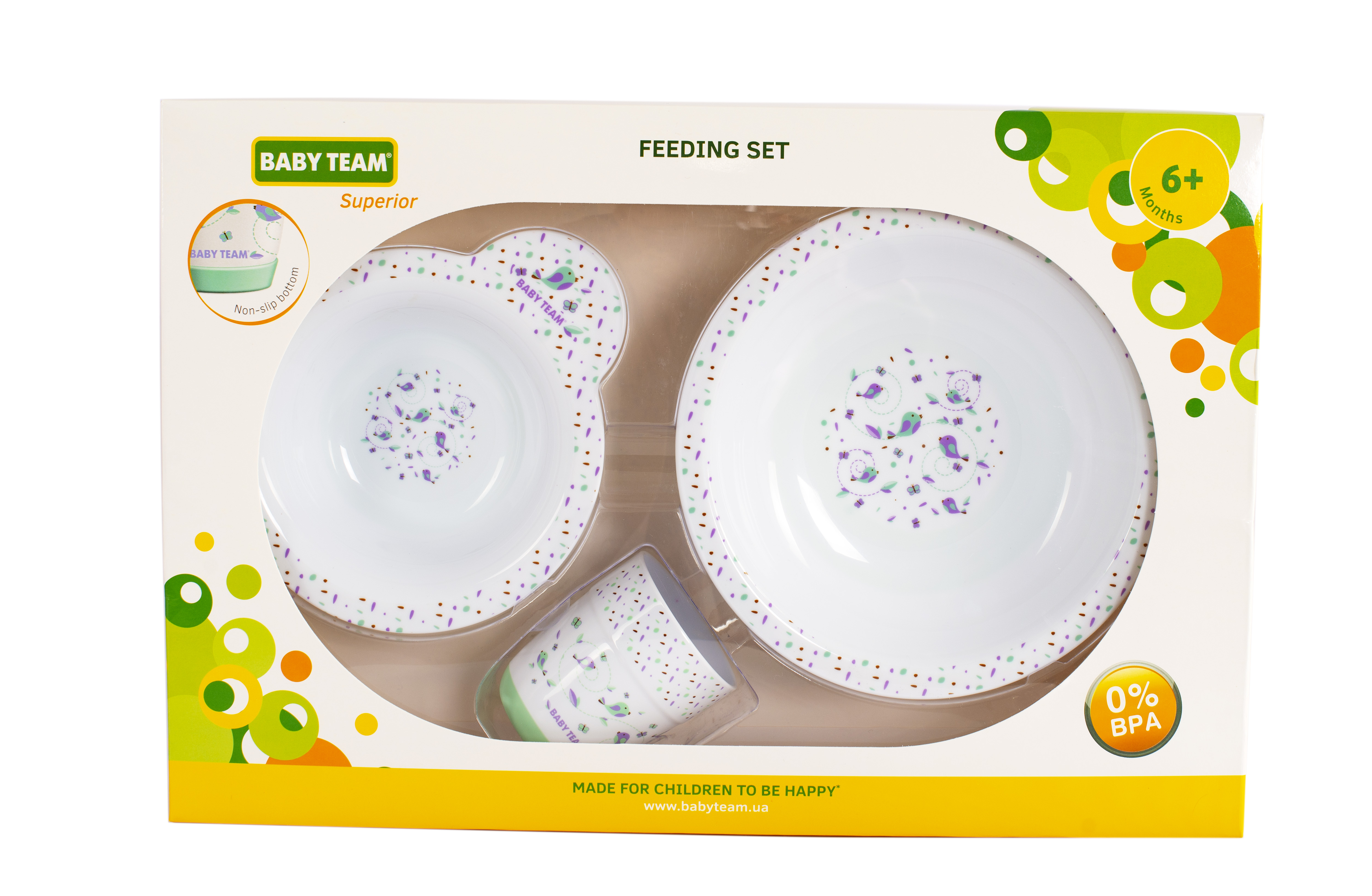 Набор посуды Baby Team, белый (6093) - фото 1