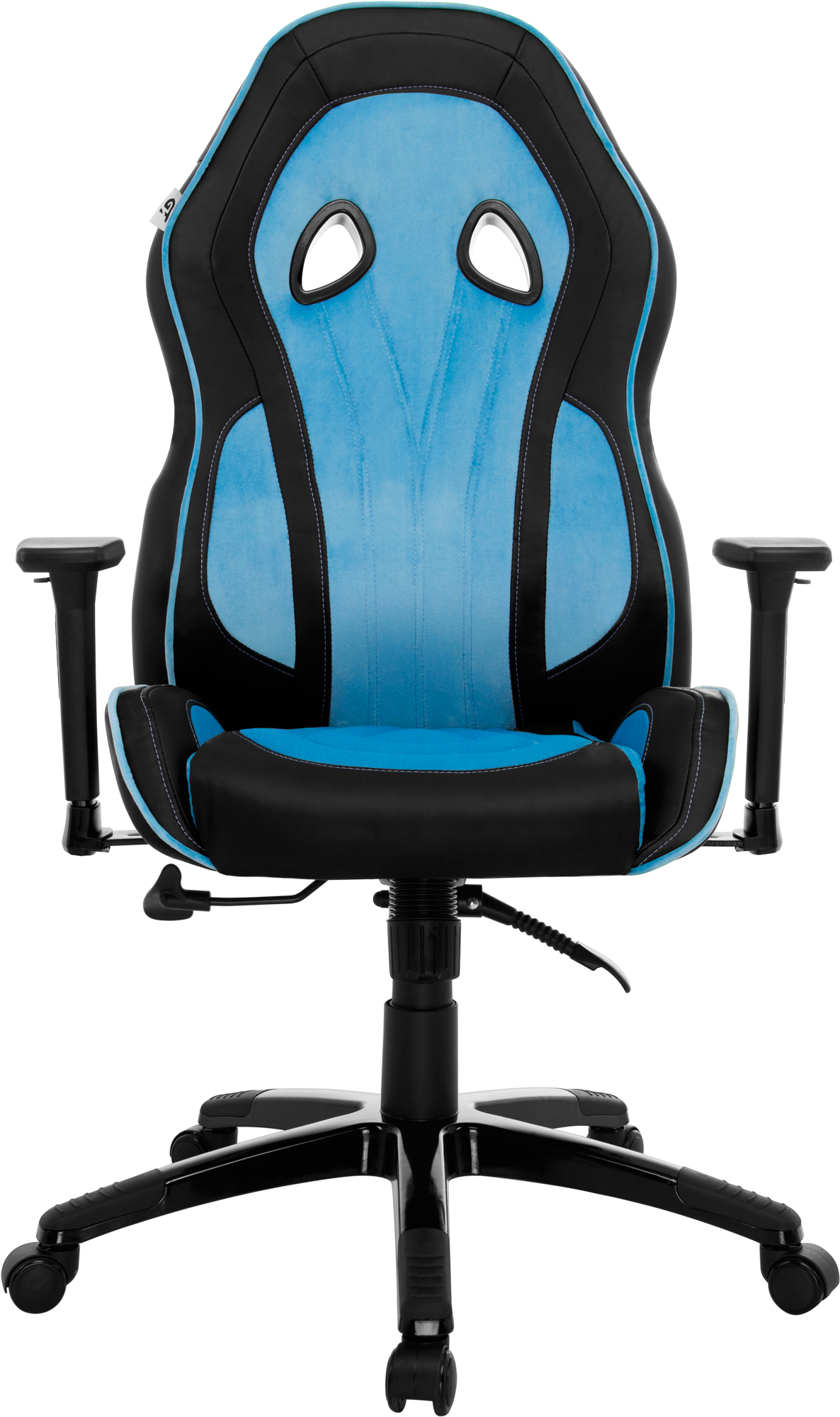 Геймерское кресло GT Racer черное с синим (X-2645 Black/Blue) - фото 2