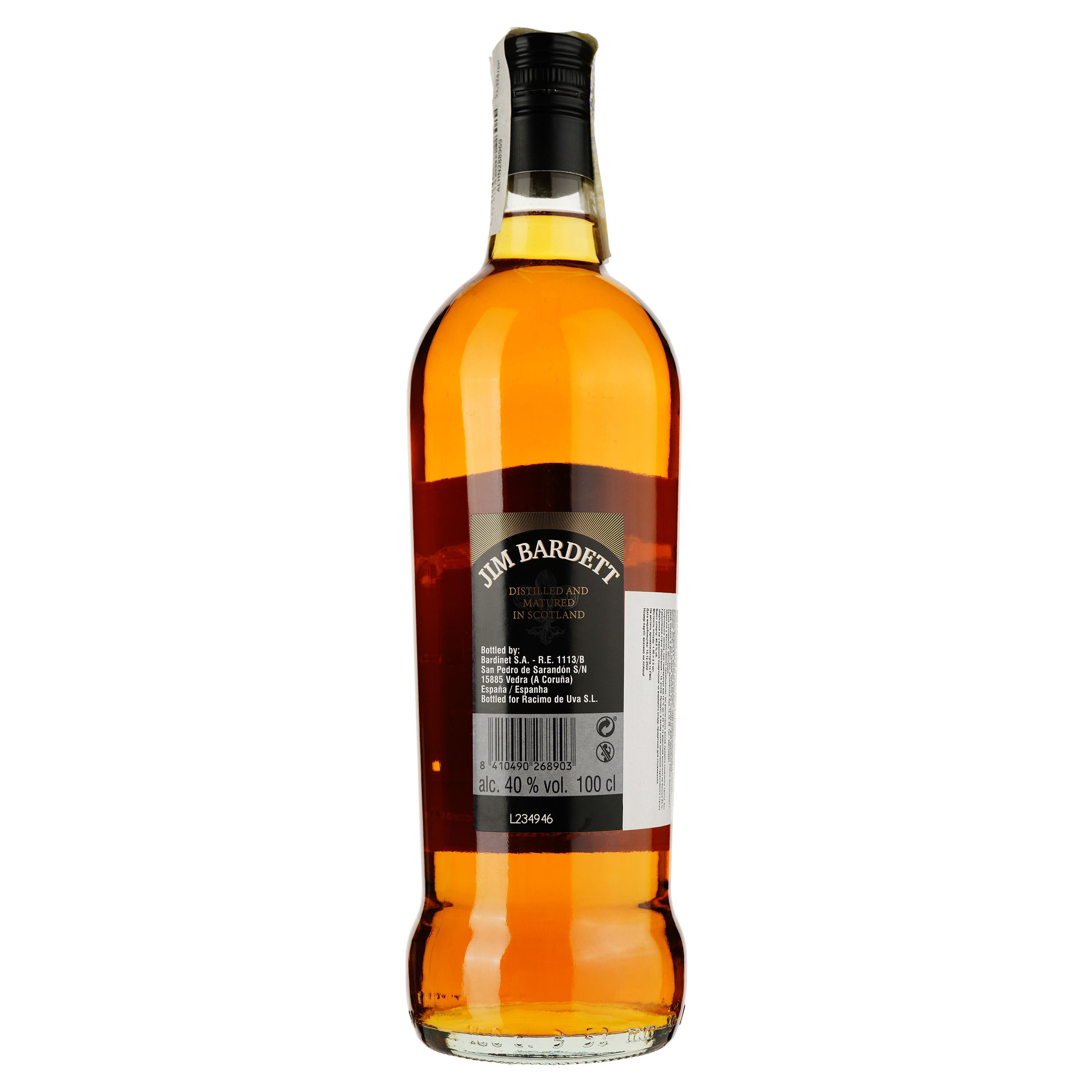 Віскі Jim Bardett Blended Scotch Whisky, 40%, 1 л - фото 2