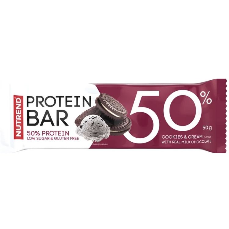 Батончик протеїновий Nutrend Protein Bar печиво з кремом 50 г - фото 1