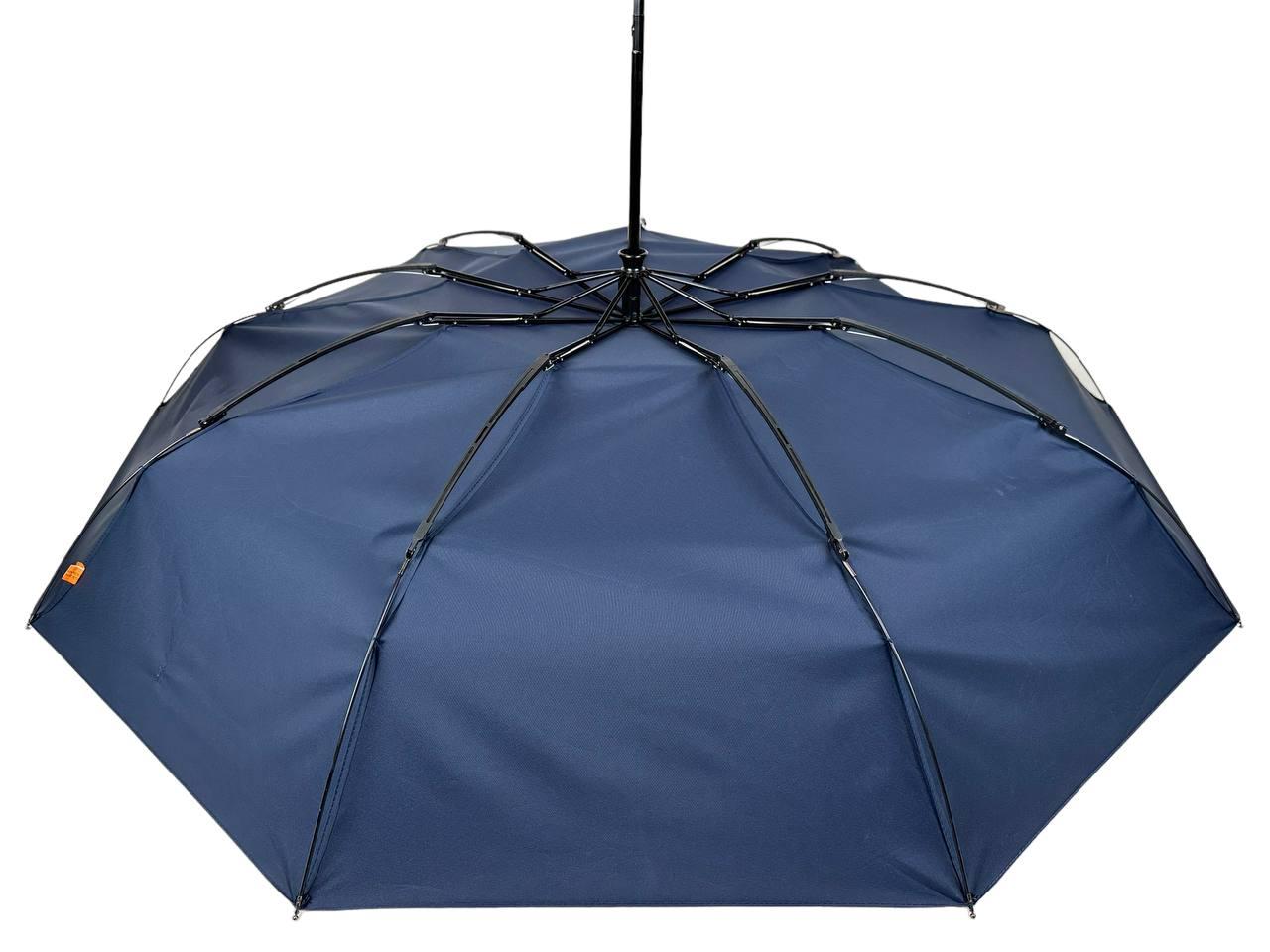 Мужской складной зонтик полный автомат Frei Regen 123 см синий - фото 7