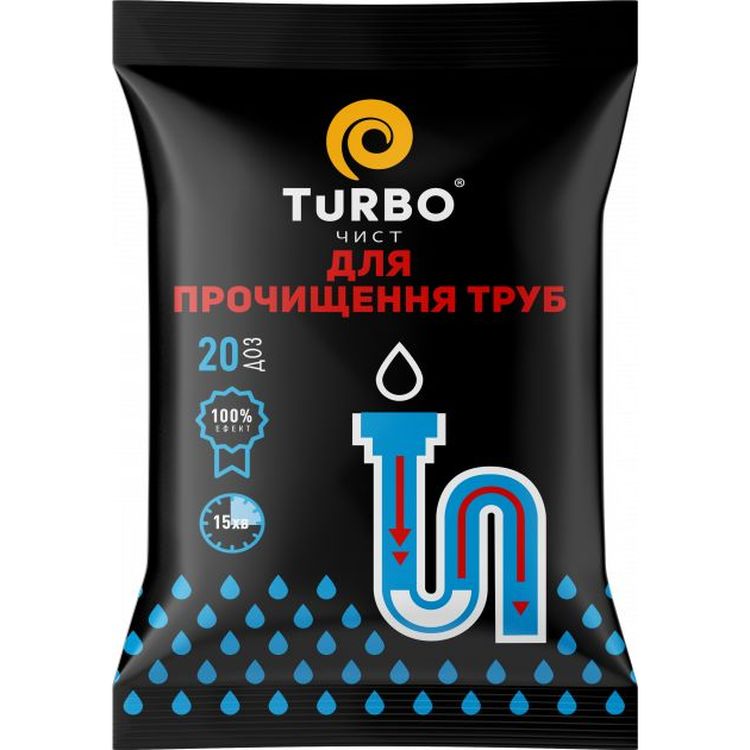 Гранулы TURBOчист для прочистки канализационных труб, 1000 г - фото 1