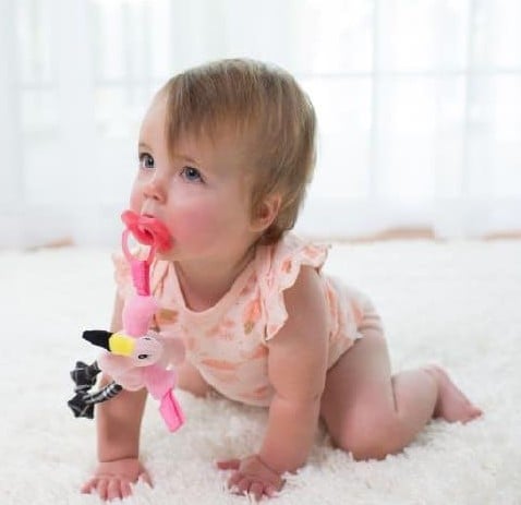 Іграшка-тримач для пустушки Dr. Brown's Фламінго, 0-12 міс., рожевий (AC153-P6) - фото 3