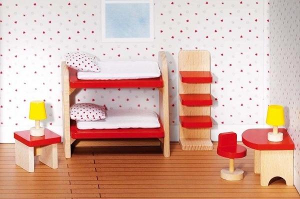 Набір для ляльок Goki Меблі для дитячої кімнати, 11 предметів (51719G) - фото 3