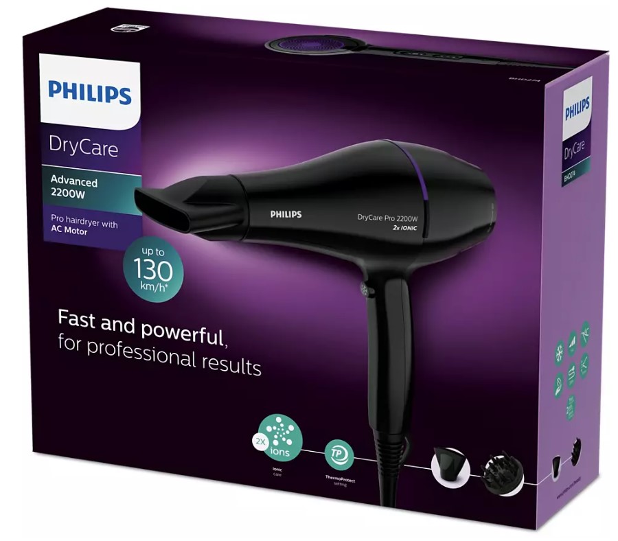 Фен для волос Philips DryCare Pro, черный (BHD274/00) - фото 7