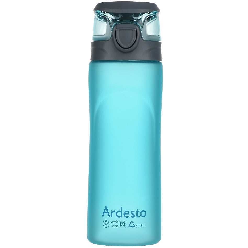 Пляшка для води Ardesto Matte Bottle, 0,6 л, блакитний (AR2205PB) - фото 1