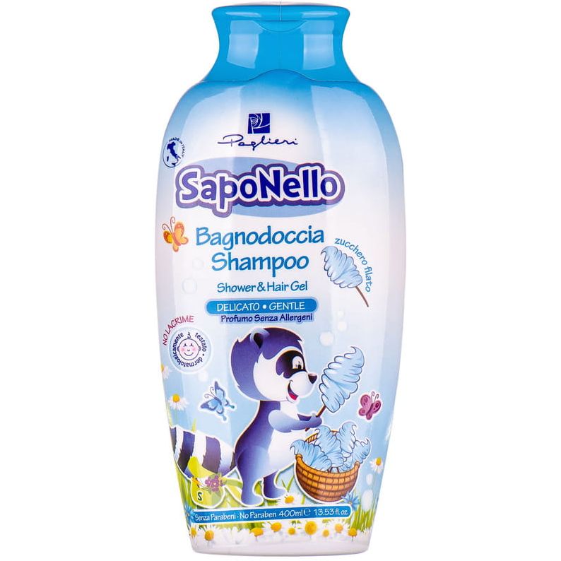 Детский шампунь и пена для ванны SapoNello Сладкая вата, 400 мл - фото 1