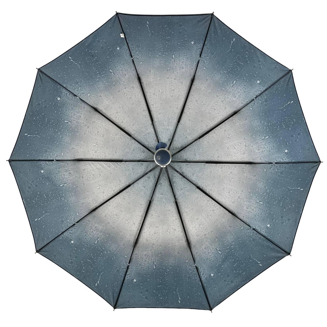 Женский складной зонтик полуавтомат Bellissima 100 см синий - фото 4