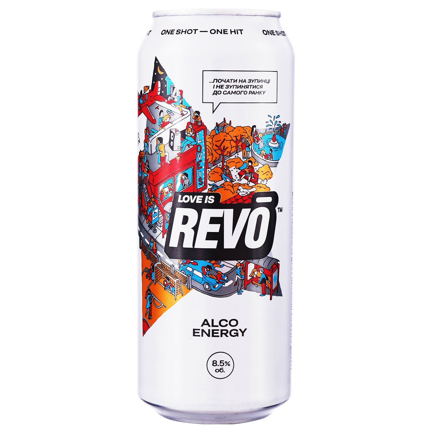 Напиток энергетический Revo Love is, 8,5%, 0,5 л (817001) - фото 1