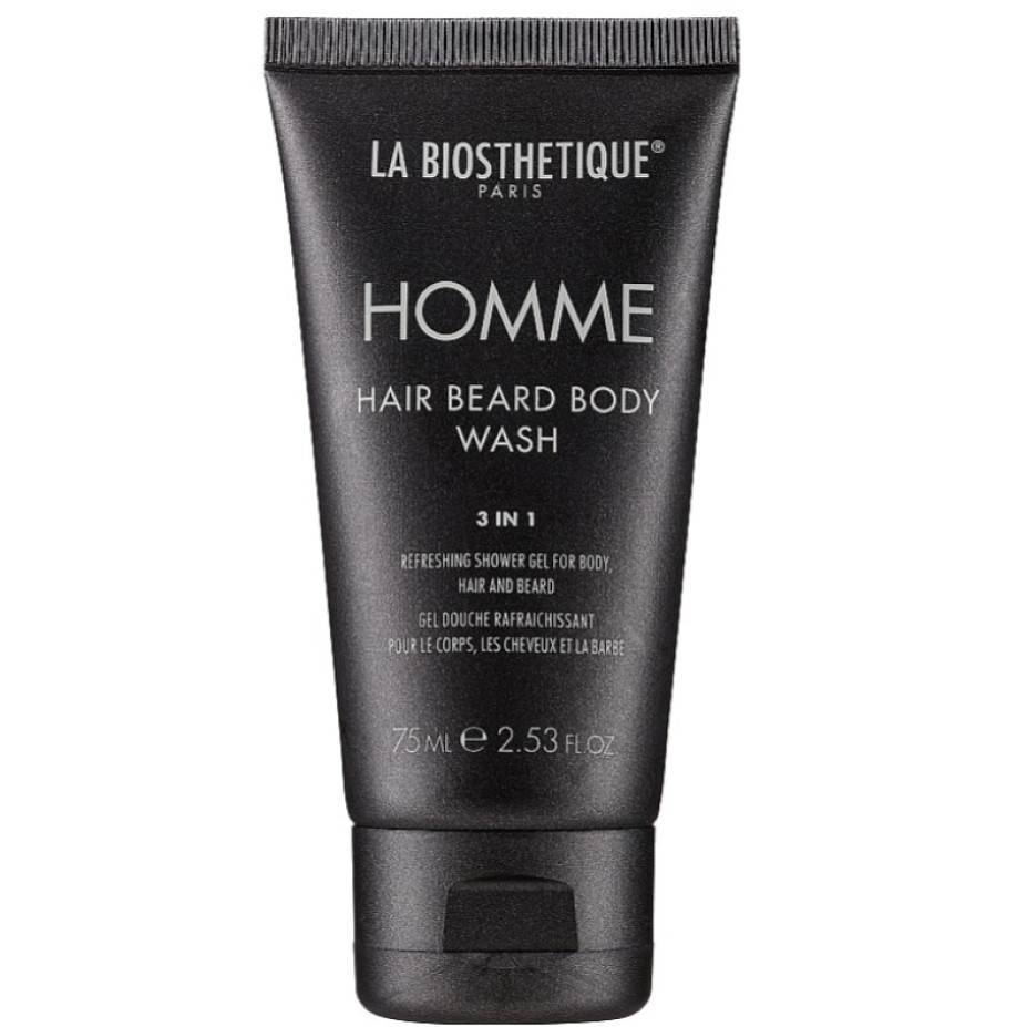 Гель для тіла, волосся та бороди La Biosthetique Homme Hair Beard Body Wash 200 мл - фото 1