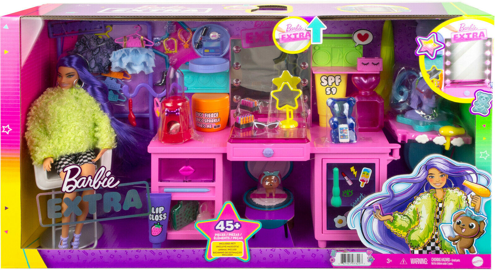 Игровой набор Barbie Екстра Визажный столик (GYJ70) - фото 5