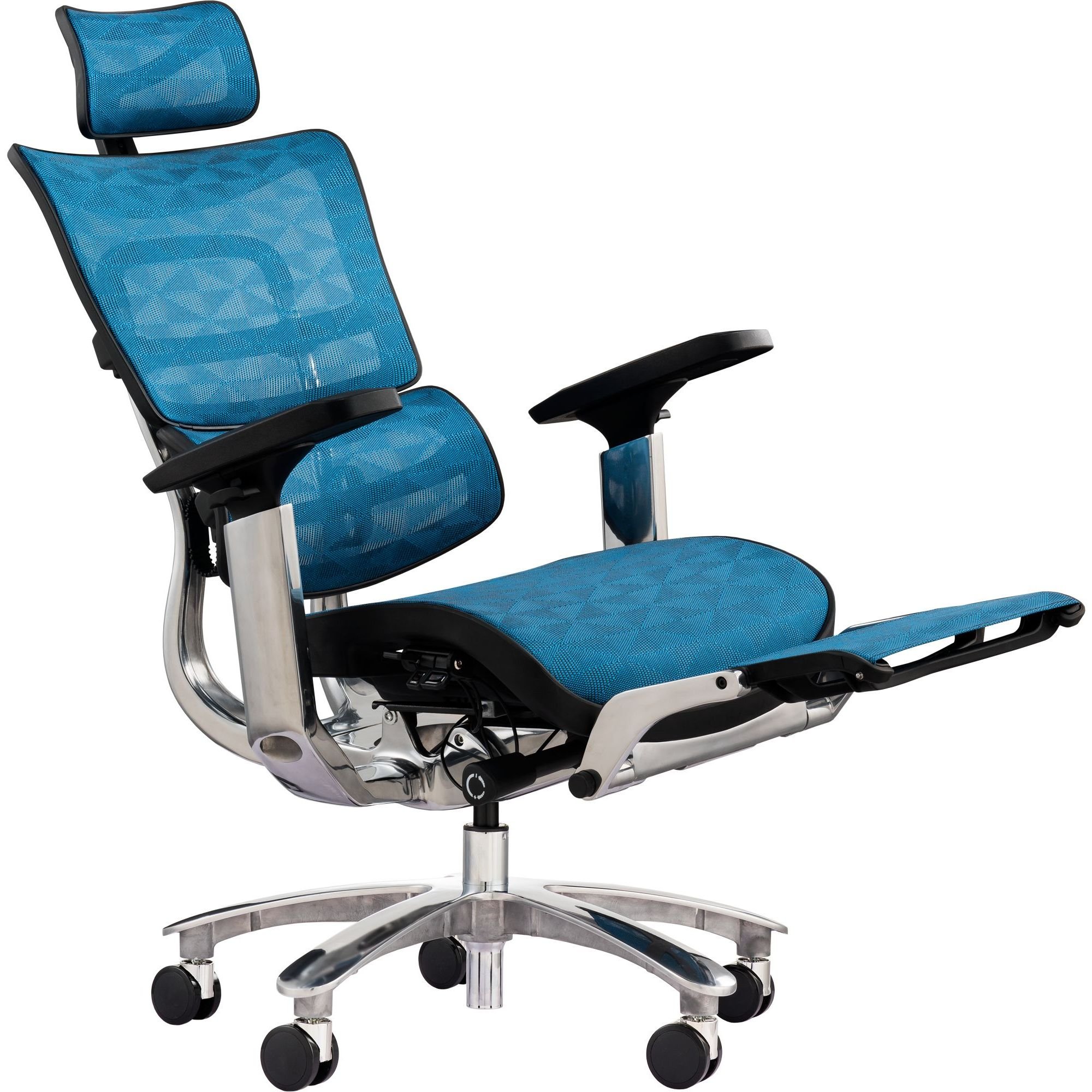 Офисное кресло GT Racer X-809L (W-55), синее (X-809L Blue (W-55)) - фото 4