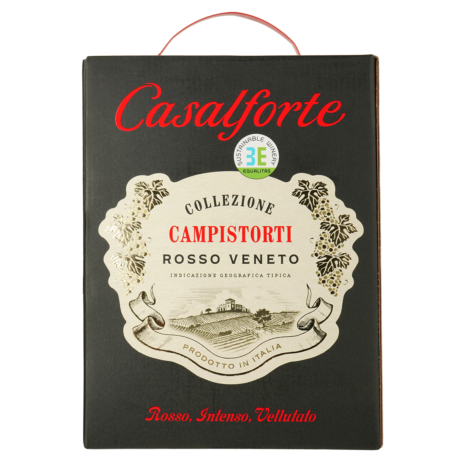 Вино Casalforte Collezione Campistorti Rosso Veneto IGT, червоне, сухе, 3 л - фото 1