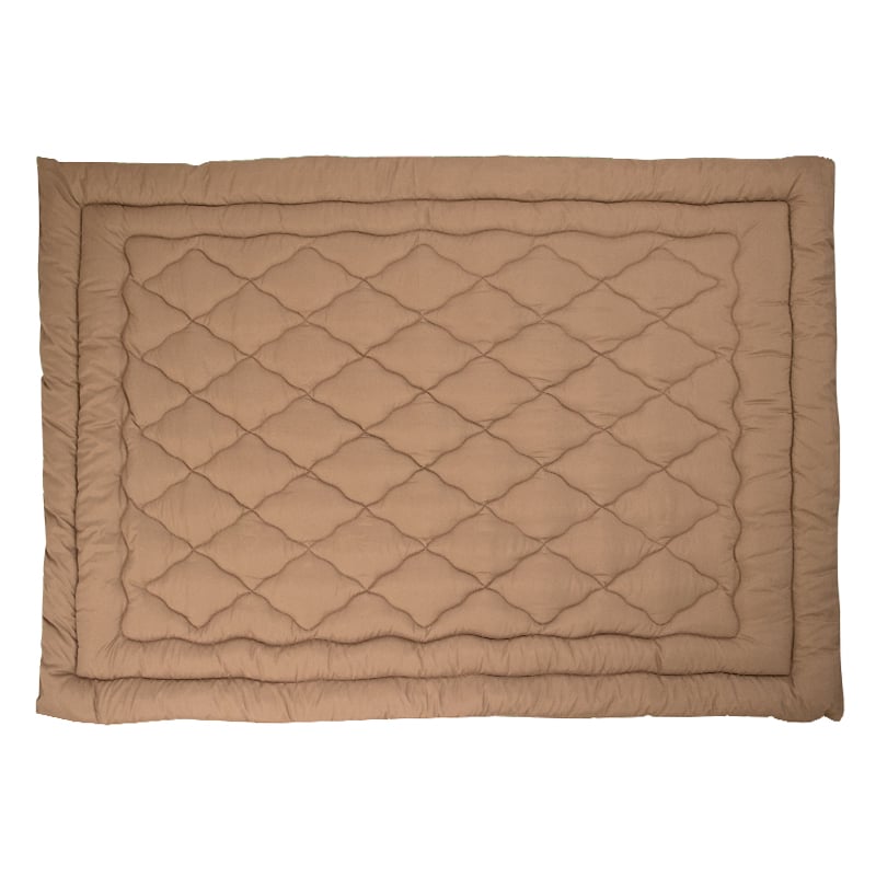 Одеяло шерстяное Руно, 210х155 см, коричневый (317.52ШУ_Brown) - фото 2