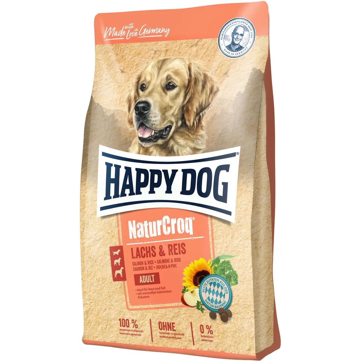 Сухой корм для собак Happy Dog NaturCroq Lachs&Reis, с лососем и рисом, 11 кг - фото 1