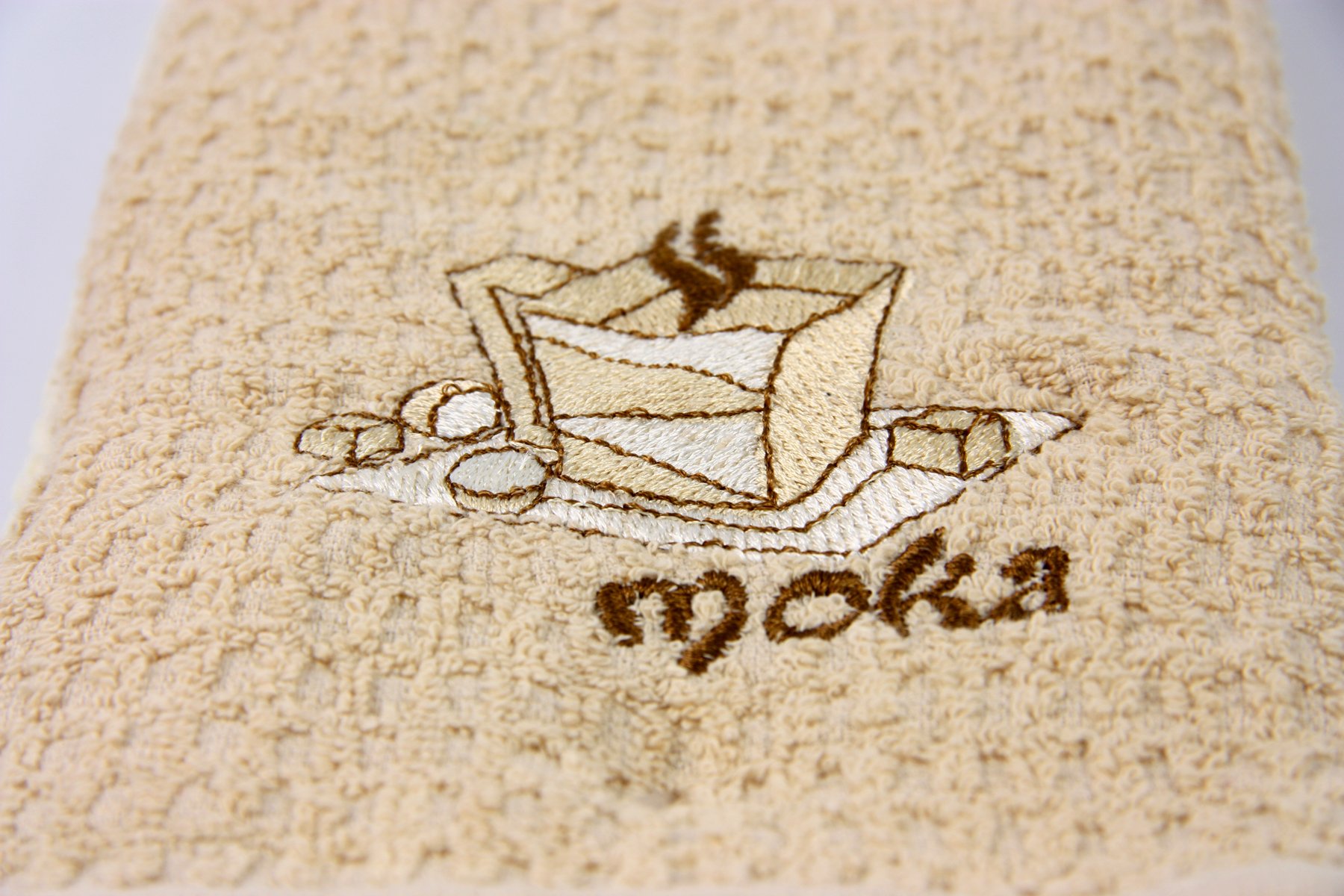 Набор полотенец Izzihome Moka, 60х40, бежевый и кремовый, 2 шт. (2200000600042) - фото 2