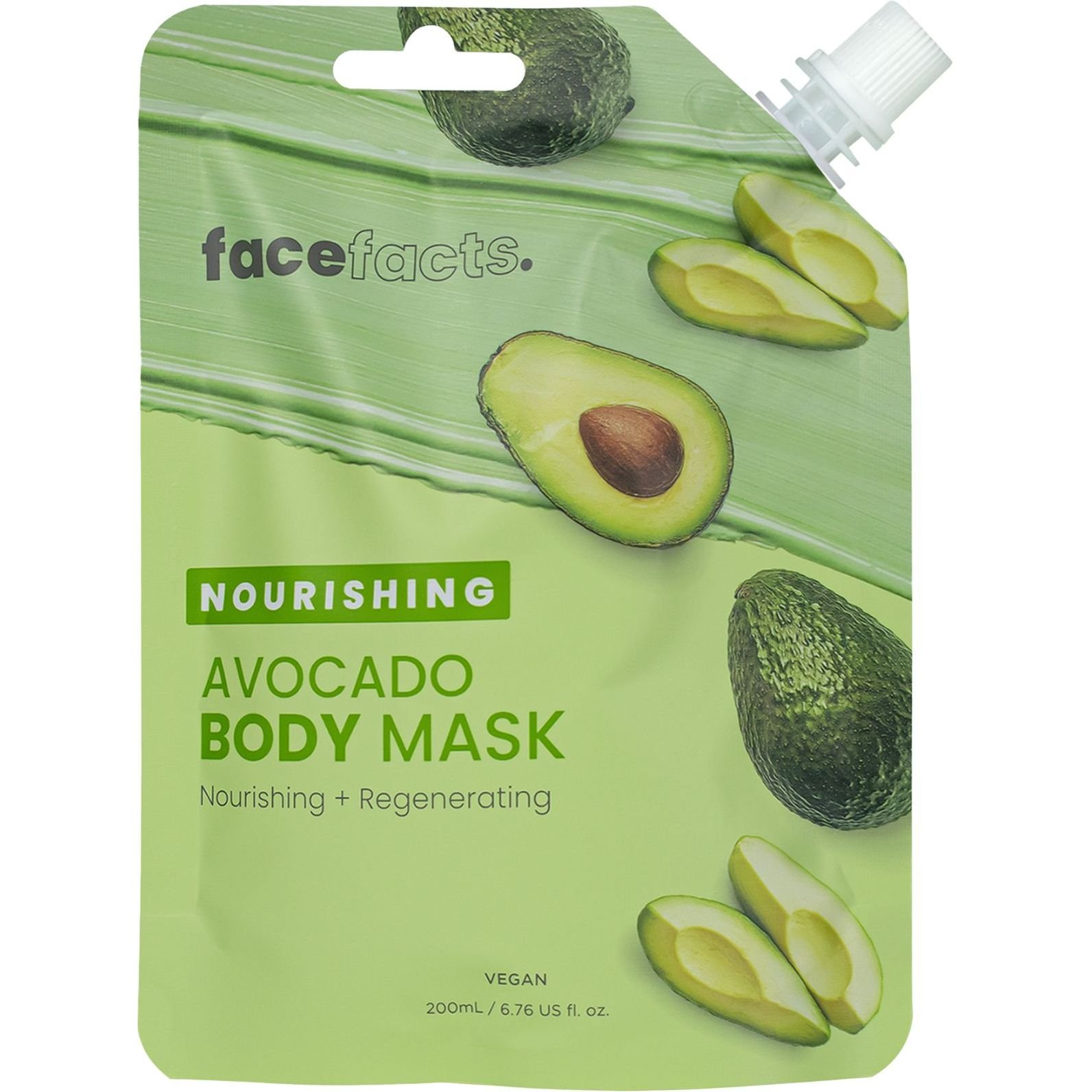Питательная грязевая маска для тела Face Facts Nourishing Avocado Body Mask 200 мл - фото 1