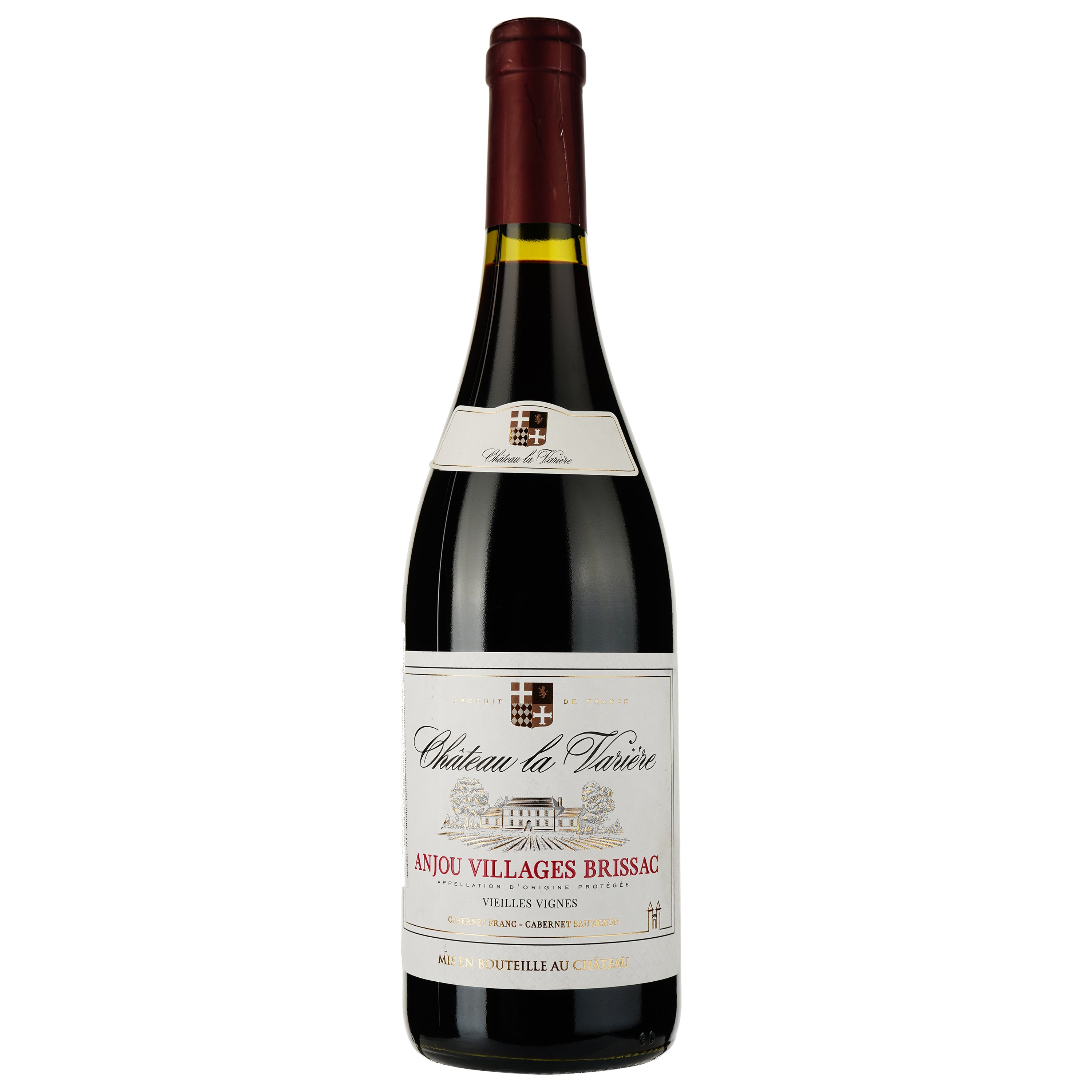 Вино Chateau La Variere Anjou Villages Brissac Vieilles Vignes AOP 2020, червоне, сухе, 0.75 л - фото 1