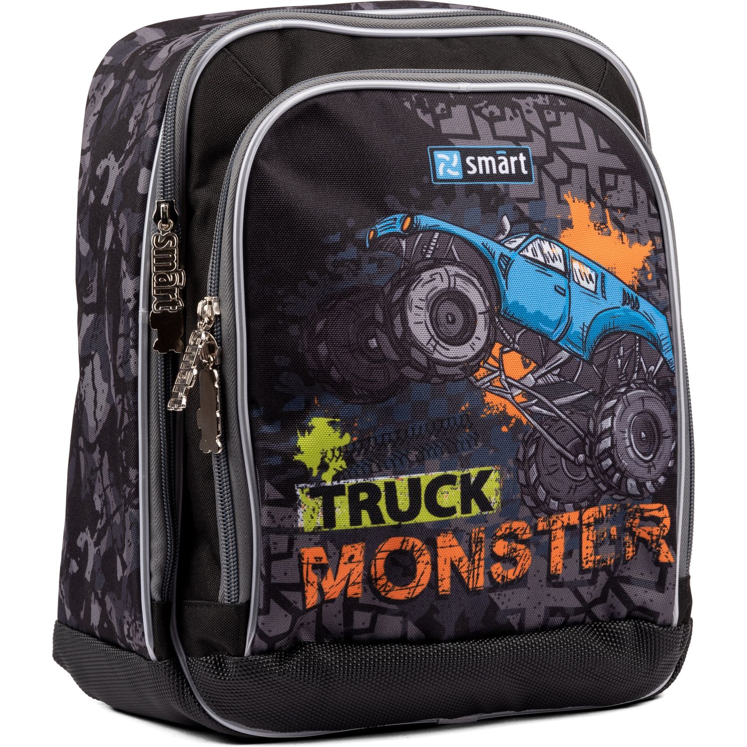 Рюкзак шкільний Smart H-55 Monster Truck, чорний (558026) - фото 2