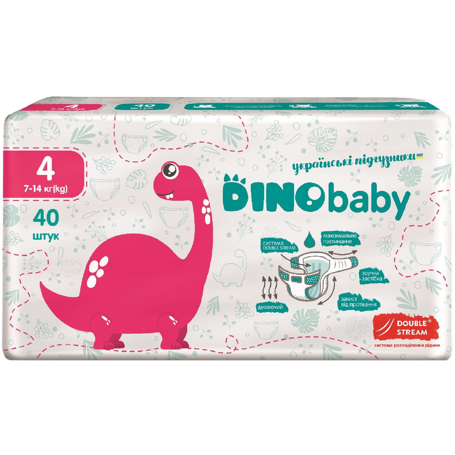 Подгузники Dino Baby 4 (7-14 кг), 40 шт. - фото 2