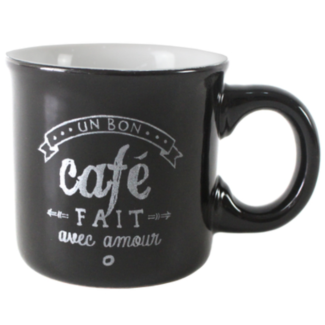 Чашка Limited Edition Small Cafe, 150 мл, черный (JH6502-1) - фото 1