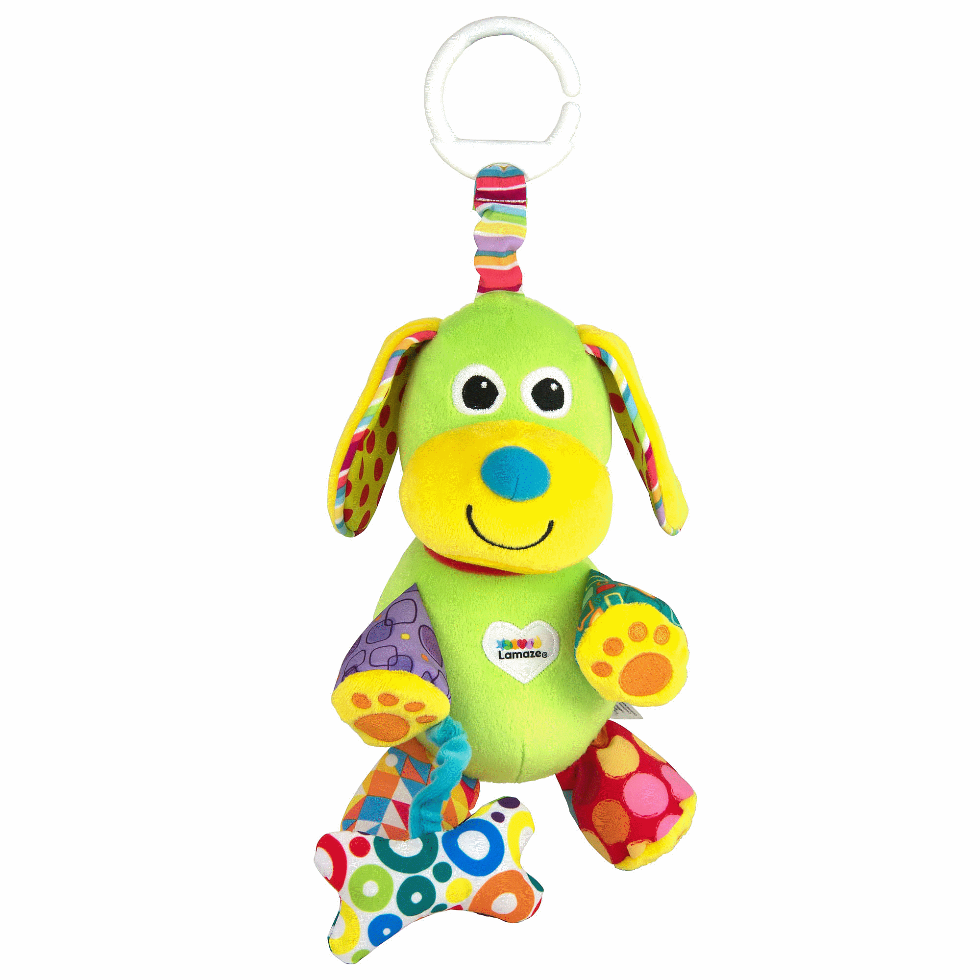 Игрушка-подвеска Lamaze Щенок с косточкой (246126) - фото 1