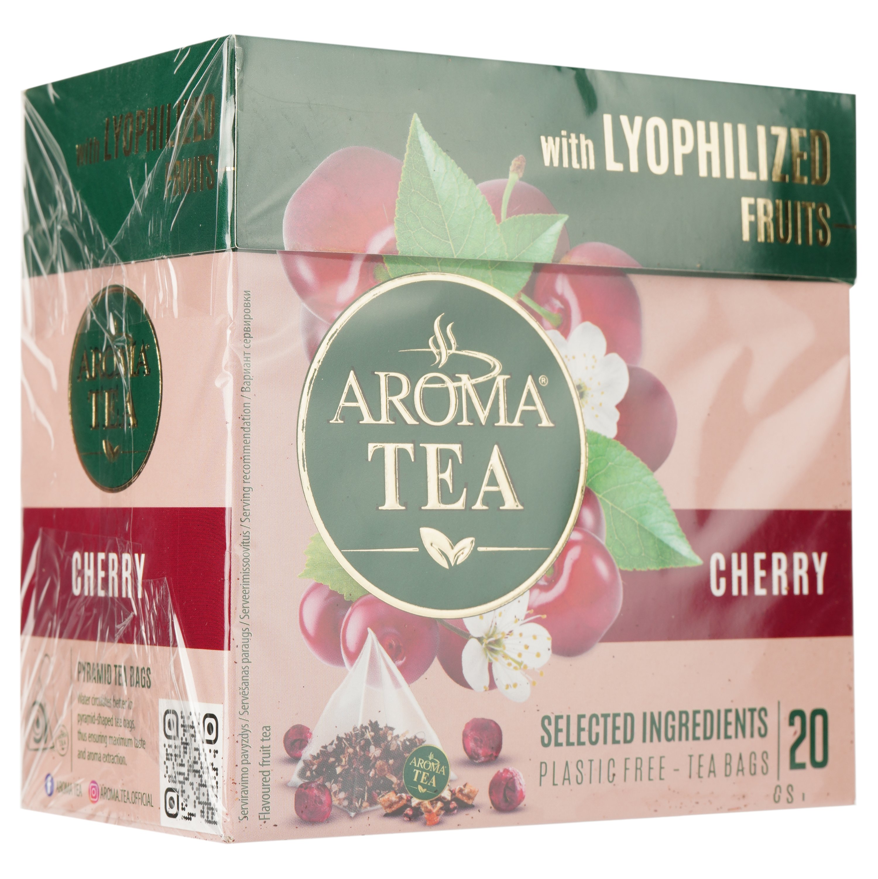 Суміш фруктово-ягідна Aroma Tea з вишнею, 40 г (20 шт. х 2 г) - фото 2