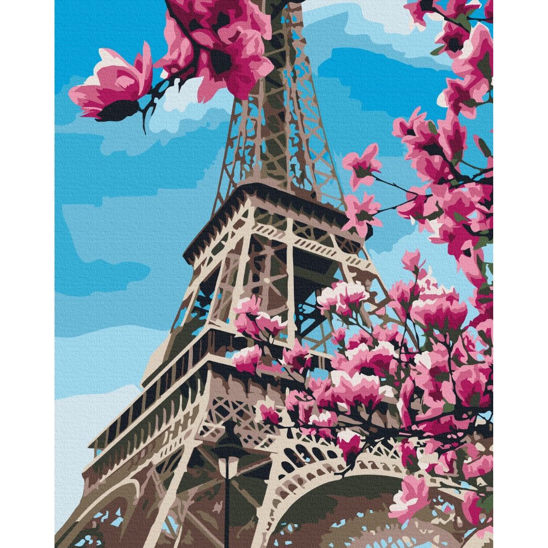 Картина по номерам Цветение магнолий в Париже Brushme 40x50 см разноцветная 000277962 - фото 1