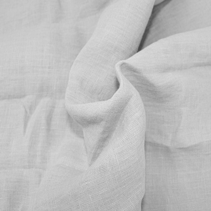 Комплект постільної білизни MirSon Natural Linen Beatrice льон сімейний світло-сірий (2200008247805) - фото 3