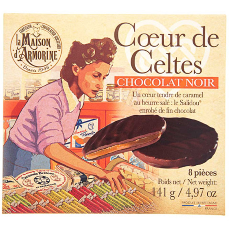 Конфеты La Maison d'Armorine Соленая карамель в черном шоколаде 141 г - фото 1