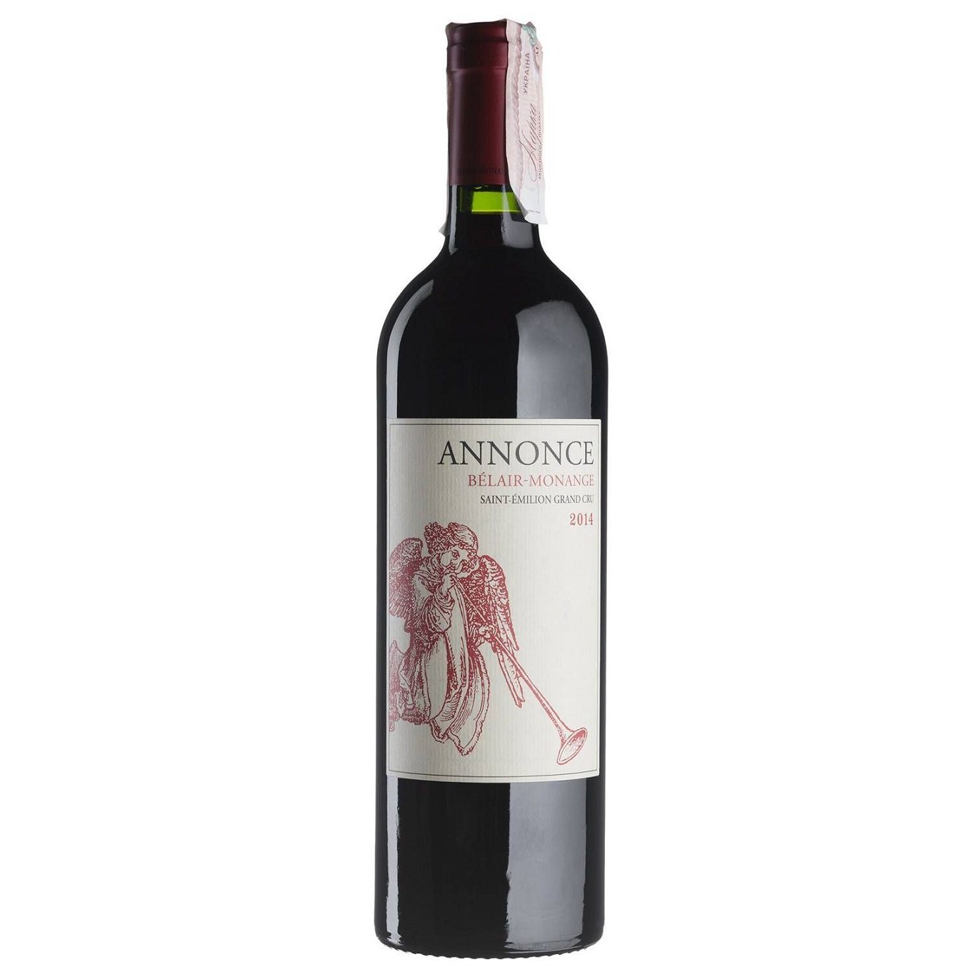 Вино Chateau Belair-Monange Annonce de Belair-Monange 2014, червоне, сухе, 0,75 л (39205) - фото 1