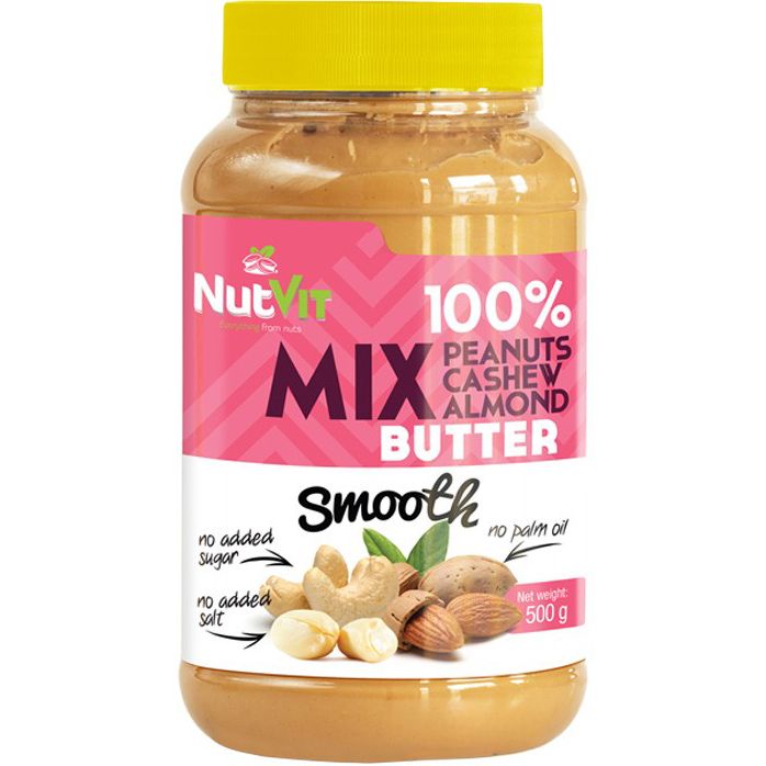 Паста OstroVit 100% Nut Butter Mix NutVit 500 г - фото 1