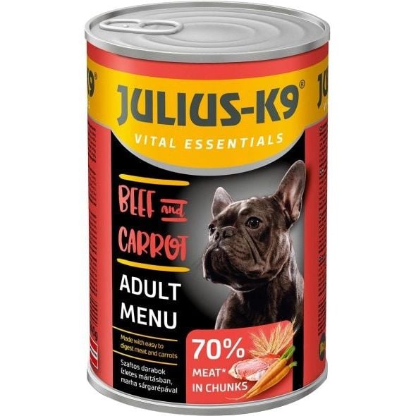 Вологий корм для собак Julius-K9, Гіпоалергенний, з ягням, 1,24 кг - фото 1