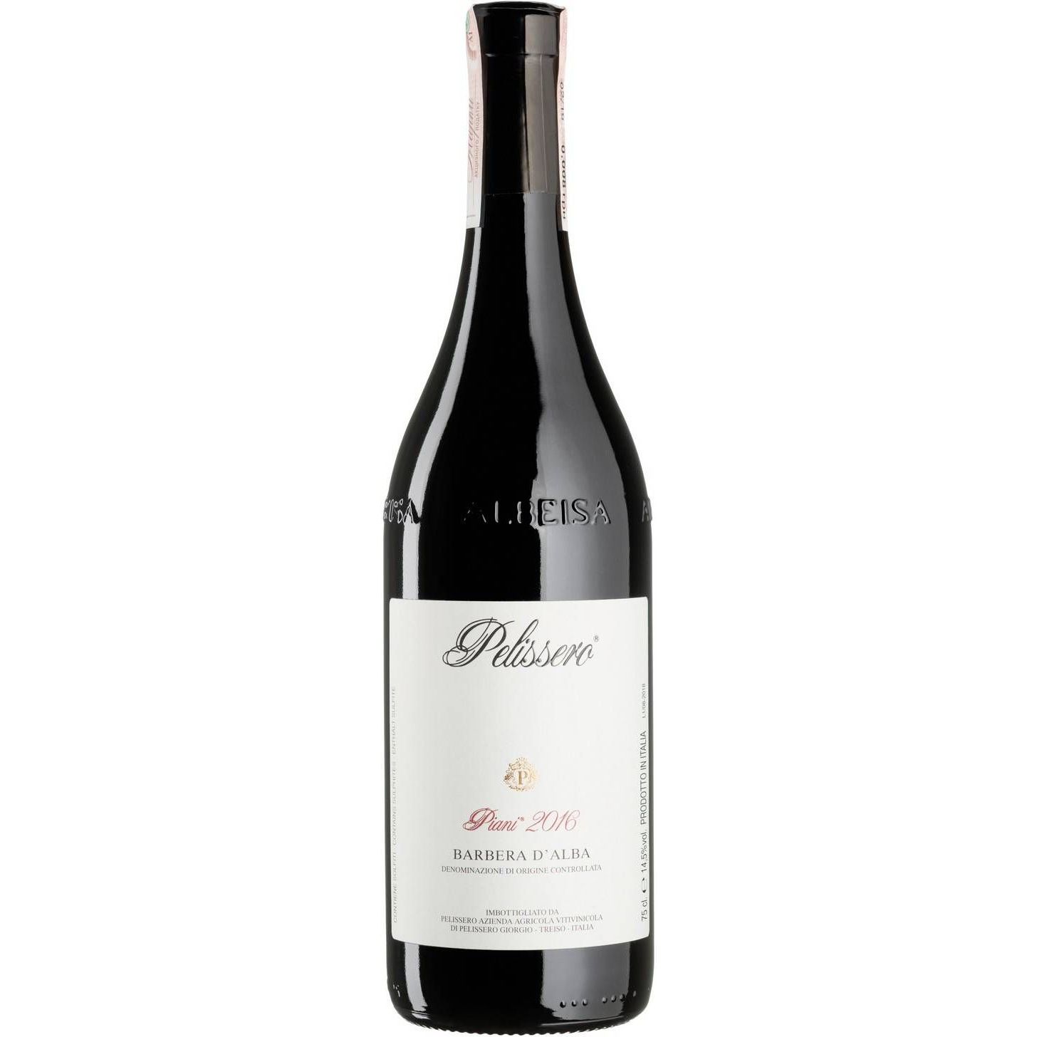 Вино Pelissero Barbera d'Alba Piani, красное, сухое, 0,75 л - фото 1