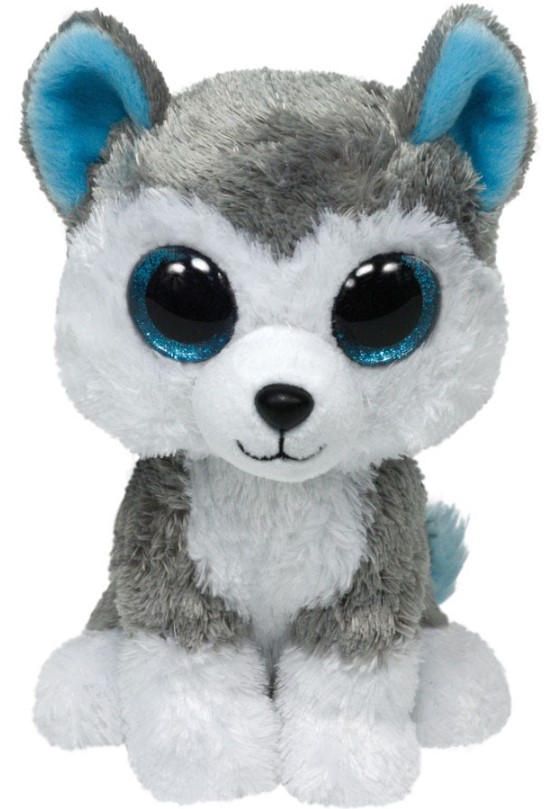 Мягкая игрушка TY Beanie Boo's Хаски Slush, 25 см, серый (36902) - фото 1