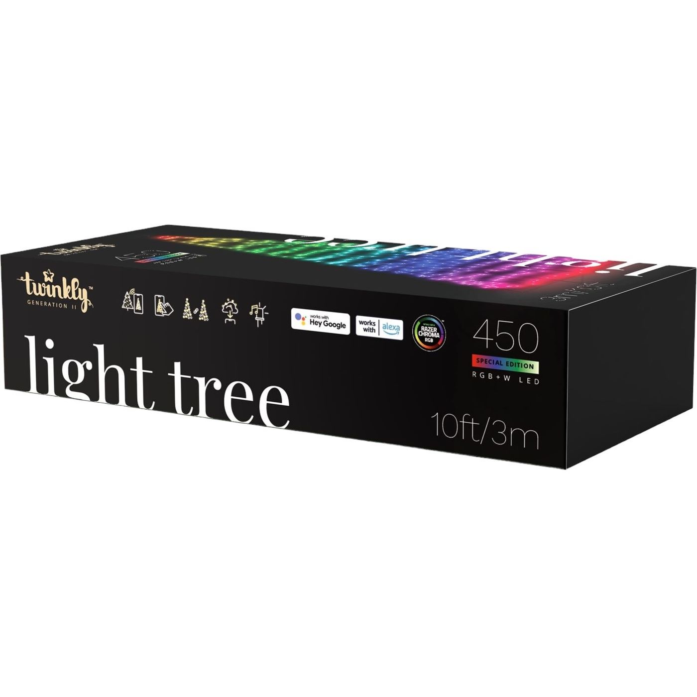 Гірлянда Twinkly Smart LED Light Tree RGBW 450 Gen II IP44 висота 3 м (TWP500SPP-BEU) - фото 2